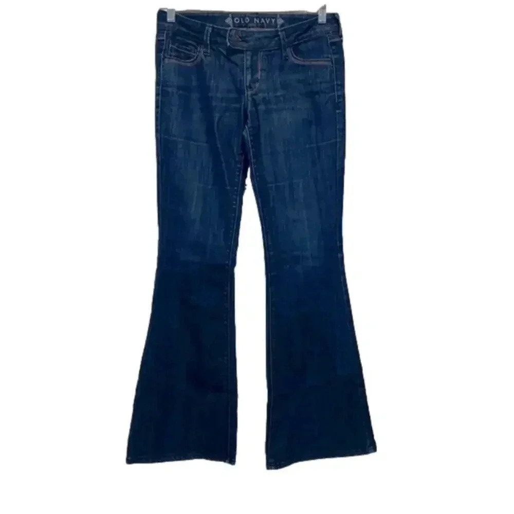 Old Navy jeans 2011 dark wash denim jeans belt‎ loops size 2 jeans cotton blend